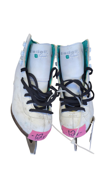 Vist Large View of Product Image Which is Used Riedell OPAL Girls Figure Skate White Youth 12.0