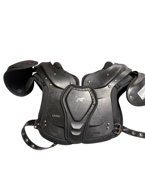 Vist Large View of Product Image Which is Used Xenith FLY FB Shoulder Pads Black LG