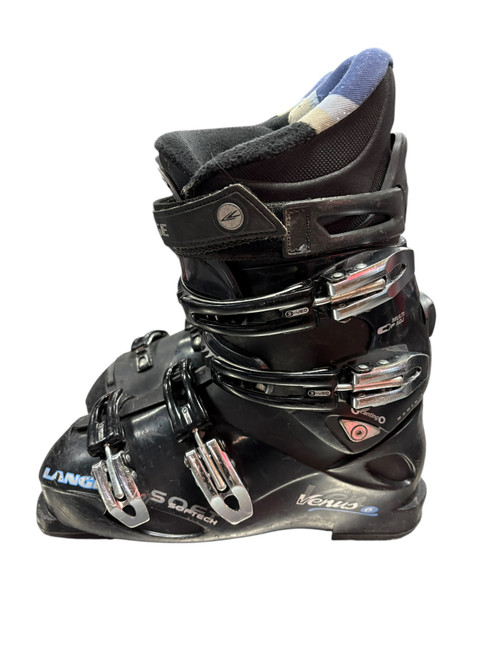 Vist Large View of Product Image Which is Used Lange VENUS 6 Womens DH Ski Boot Black 255 MP - M07.5 - W08.5