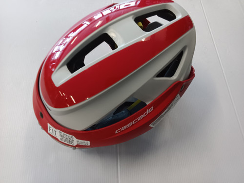 Vist Large View of Product Image Which is Used Cascade LX Lacrosse Helmet Red One Size