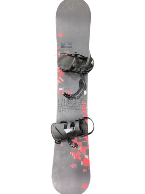 Vist Large View of Product Image Which is Used Burton CRUZER V-ROCKER Mens Board/Bindings Black 168 cm