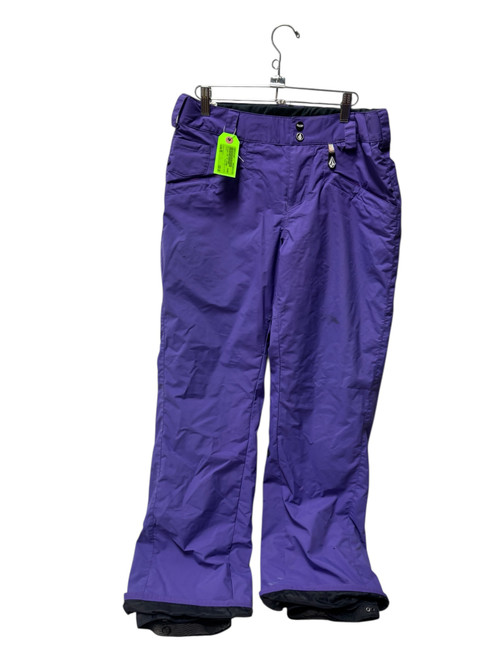 Vist Large View of Product Image Which is Used Volcom Nimbus Womens Snow Pants Purple MD