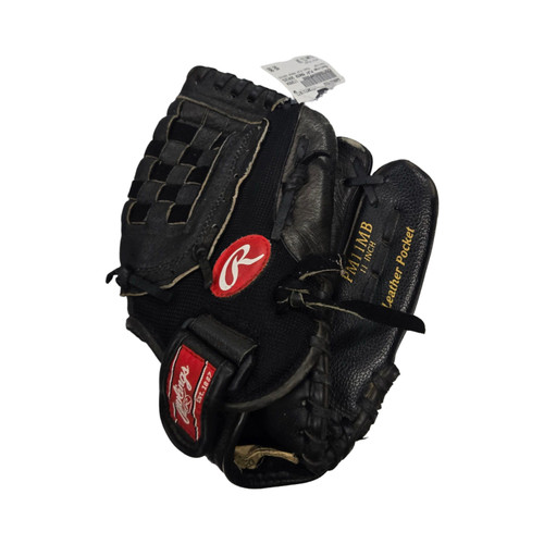 Vist Large View of Product Image Which is Used Rawlings PLAY MAKER SERIES BB/SB Glove RH Throw Black 11"