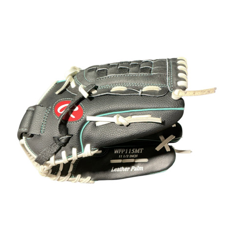 Vist Large View of Product Image Which is Used Rawlings FASTPITCH RH Throw Fastpitch Gloves Black 11 1/2"