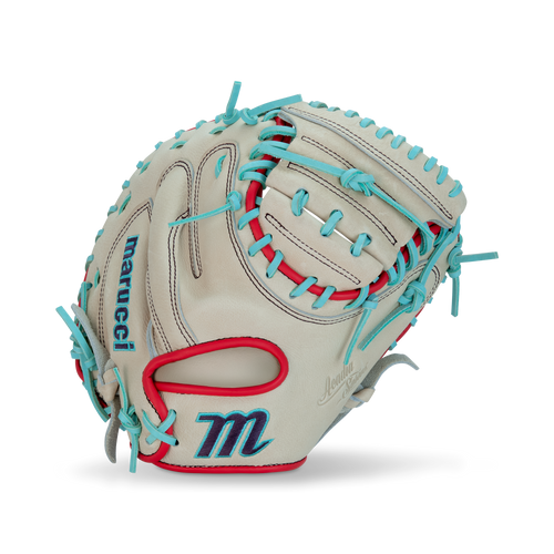 Vist Large View of Product Image Which is Marucci Acadia V3 Fastpitch Catcher's Mitt 220C1 32" RHT #MFG3AC220C1