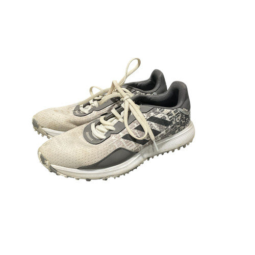 Vist Large View of Product Image Which is Used Adidas Jr Golf Shoes Grey Junior 06