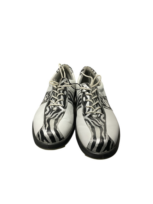 Vist Large View of Product Image Which is Used Ecco Womens Golf Shoes White Senior 7