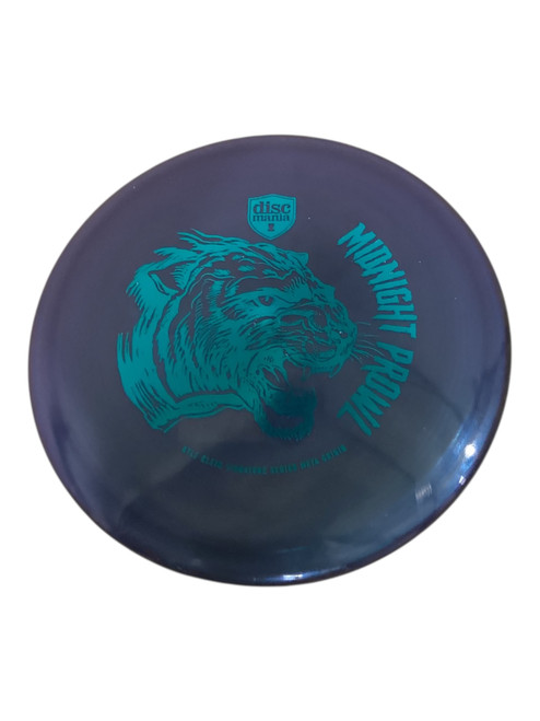 Vist Large View of Product Image Which is Used Discmania MIDNIGHT PROWL Disc Golf Mid Range Navy Blue