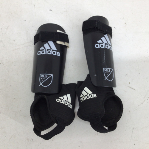 Vist Large View of Product Image Which is Used Adidas ADIDAS JR MD SHIN GUARDS Soccer Shin Guards Junior Black MD