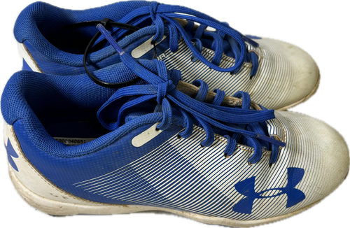 Vist Large View of Product Image Which is Used Under Armour BB/SB Cleats Royal Blue Junior 02