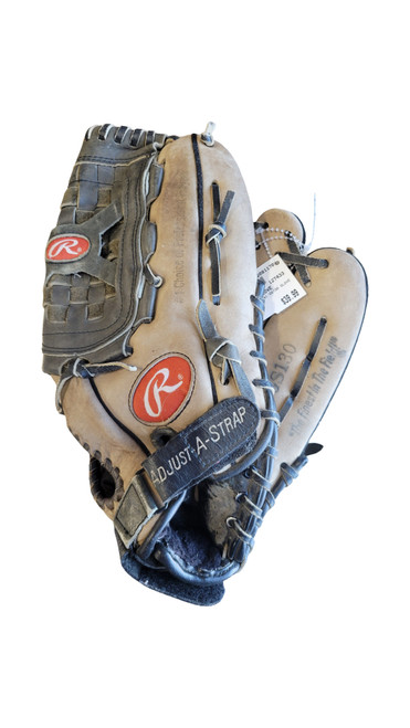 Vist Large View of Product Image Which is Used Rawlings GS130 GLOVE BB/SB Glove RH Throw Brown 13"