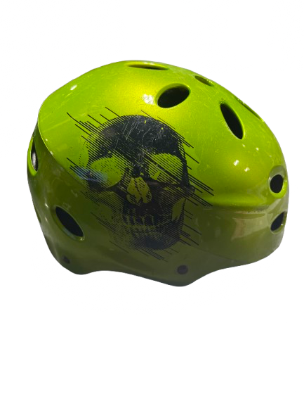 Vist Large View of Product Image Which is Used Razor RAZOR HELMET YTH MD Bike Helmet Lime Green MD