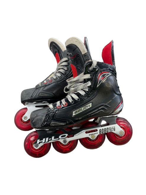 Vist Large View of Product Image Which is Used Bauer VAPOR XR600 Senior Rec Fitness Skates Black Senior 6