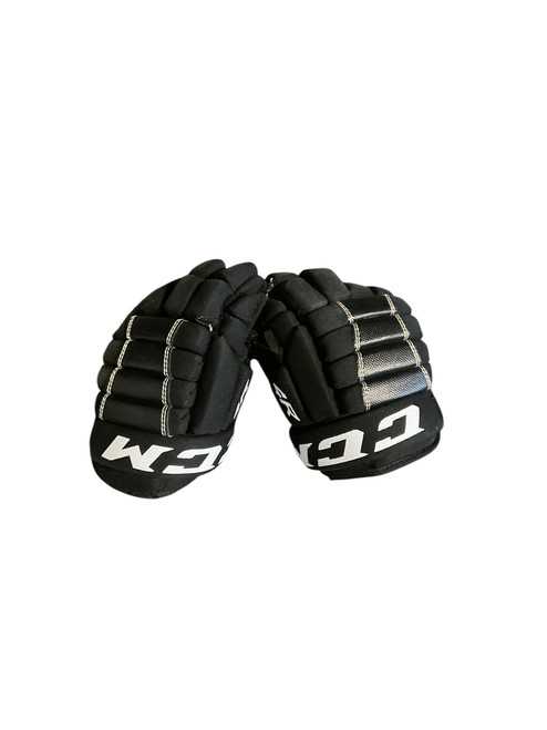 Vist Large View of Product Image Which is Used CCM 4R Youth Gloves Black 8"