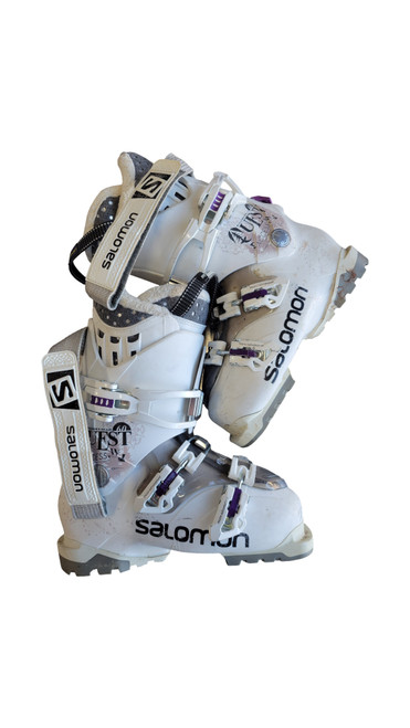 Vist Large View of Product Image Which is Used Salomon QUEST ACCESS 60W BOOTS 24MP Womens DH Ski Boot White 240 MP - J06 - W07