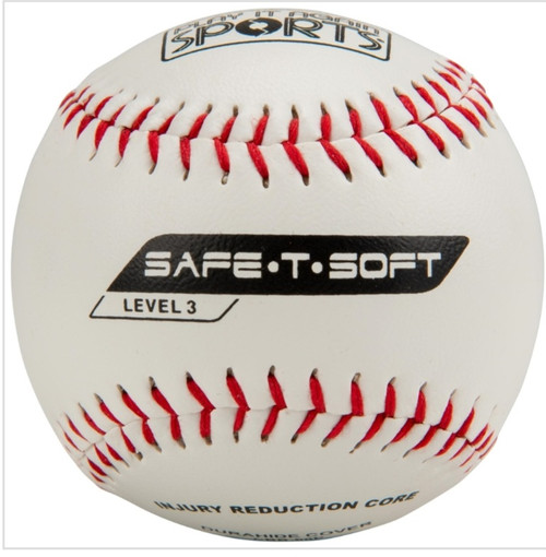 Vist Large View of Product Image Which is New CHAMPRO SAFE-T T-ball Baseballs, 12 Pack
