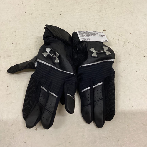 Vist Large View of Product Image Which is Used Under Armour BB/SB Batting Gloves Black XXS
