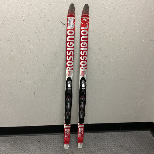 Vist Large View of Product Image Which is Used Rossignol XTOUR VENTURE Boys XC Ski/Binding White/Black/Red 110 cm