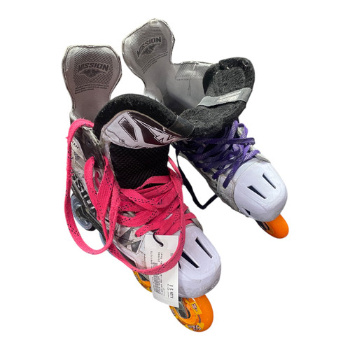 Vist Large View of Product Image Which is Used Mission Roller Hockey Skates White Senior 8