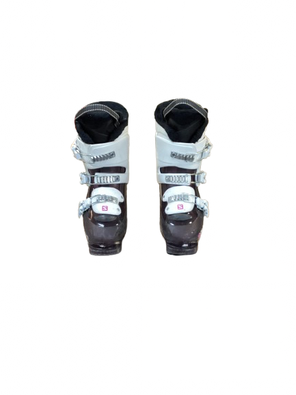 Vist Large View of Product Image Which is Used Salomon T3 Girls DH Ski Boot White 235 MP - J05.5 - W06.5