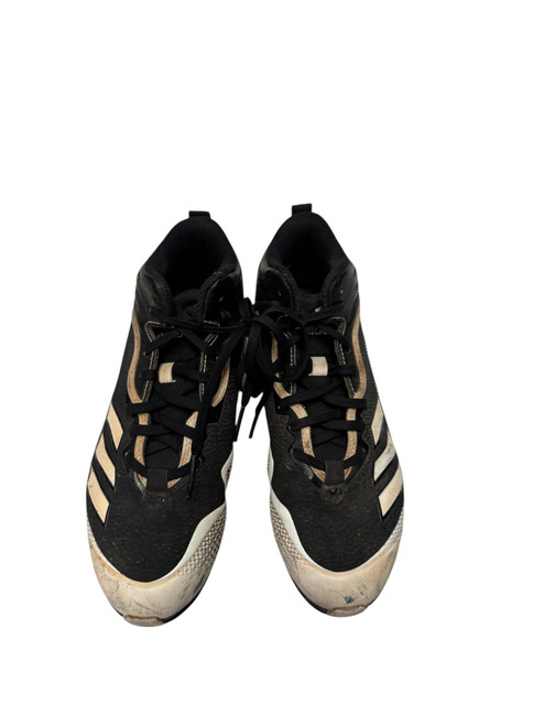 Vist Large View of Product Image Which is Used Adidas Icon 6 Mid FX2478 Baseball Cleats Black Size 6