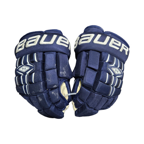 Vist Large View of Product Image Which is Used Bauer NEXUS 800 GLOVES Junior Gloves Navy Blue 12"