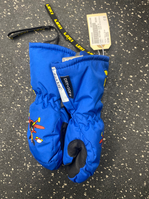 Vist Large View of Product Image Which is Used Leki MITTEN SIZE 0 Outerwear Boys Gloves Navy Blue XXXS