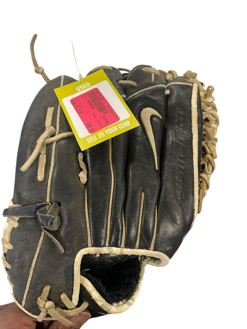 Vist Large View of Product Image Which is Used Nike SWINGMAN BB/SB Glove RH Throw Black 12 1/2"