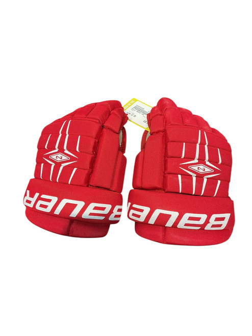 Vist Large View of Product Image Which is Used Bauer NEXUS 400 Senior Gloves Red 12"