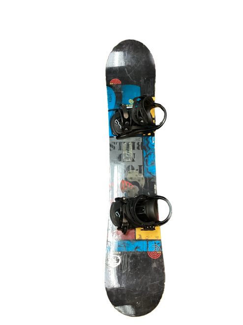 Vist Large View of Product Image Which is Used Rossignol ALIAS Boys Board/Binding Black 132 cm