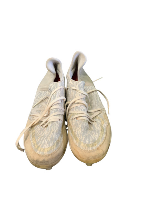 Vist Large View of Product Image Which is Used New Balance BB/SB Cleats White Senior 9