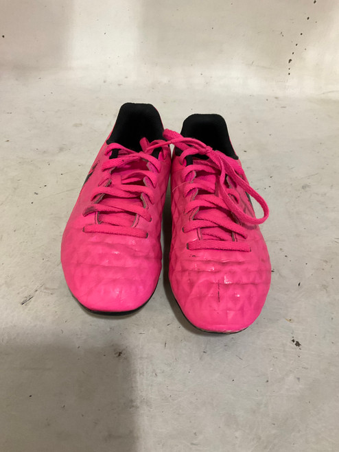 Vist Large View of Product Image Which is Used Nike Soccer Cleats Pink Youth 12.0