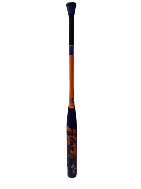 Vist Large View of Product Image Which is Used Miken KP23 MAXLOAD BB/SB Slowpitch Bat Purple 34"
