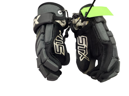 Vist Large View of Product Image Which is Used STX STALLION 200 Lacrosse Gloves Junior Black SM