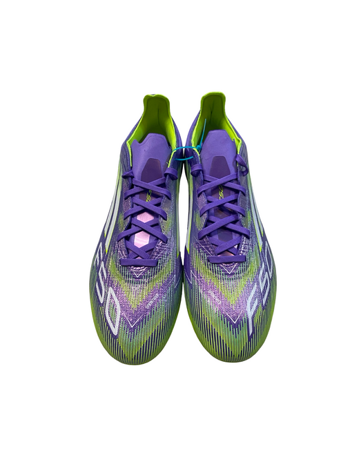 Vist Large View of Product Image Which is Used Adidas Soccer Cleats Purple Youth 10.5