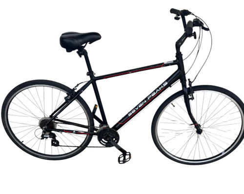Vist Large View of Product Image Which is Used SEVEN PEAKS HYBRID Hybrid/City Bike Mens Black 56-58cm - LG Frame