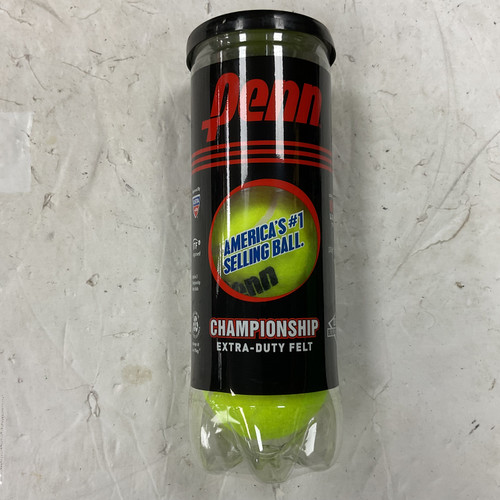 Vist Large View of Product Image Which is Used Penn CHAMPIONSHIP EXTRA-DUTY FELT 3-ball Tennis Canister