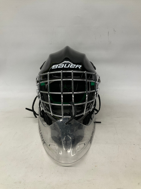 Vist Large View of Product Image Which is Used Bauer NME 4 Youth Goalie Helmet/Mask Black One Size