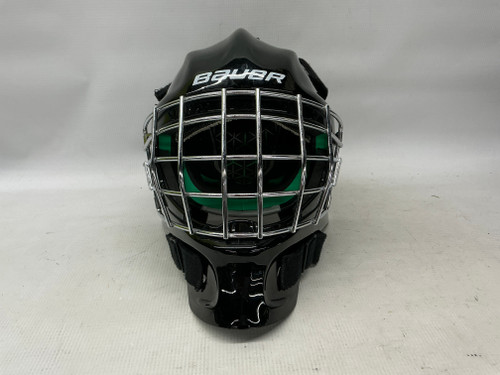Vist Large View of Product Image Which is Used Bauer NME 4 Youth Goalie Helmet/Mask Black One Size