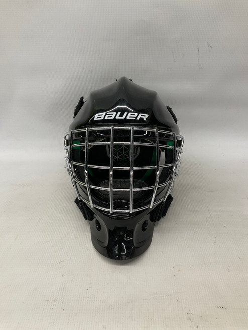 Vist Large View of Product Image Which is Used Bauer NME 4 Youth Goalie Helmet/Mask Black One Size