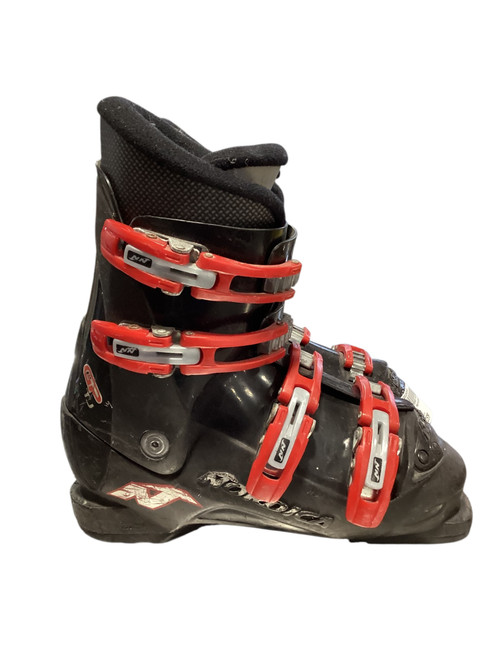 Vist Large View of Product Image Which is Used Nordica GP TJ Boys DH Ski Boot Black 225 MP - J04.5 - W5.5
