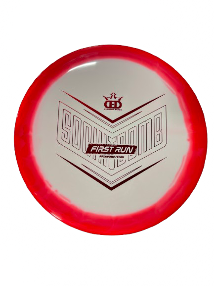 Vist Large View of Product Image Which is Used Dynamic Discs FIRST RUN SOCKIBOMB FELON Disc Golf Driver Red