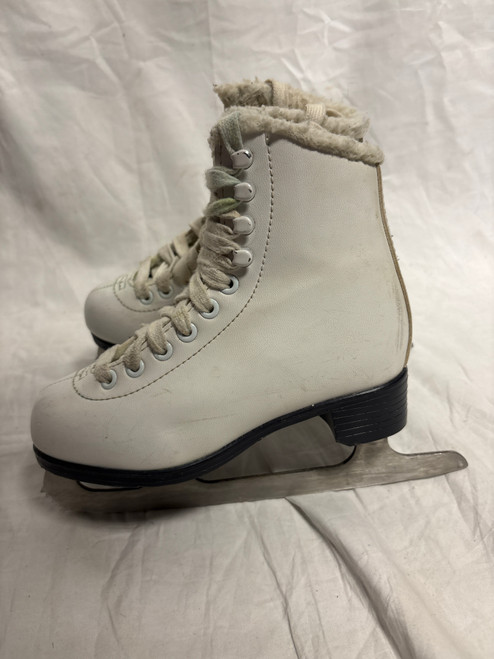 Vist Large View of Product Image Which is Used Jackson CAMEO Girls Figure Skate White Youth 13.0