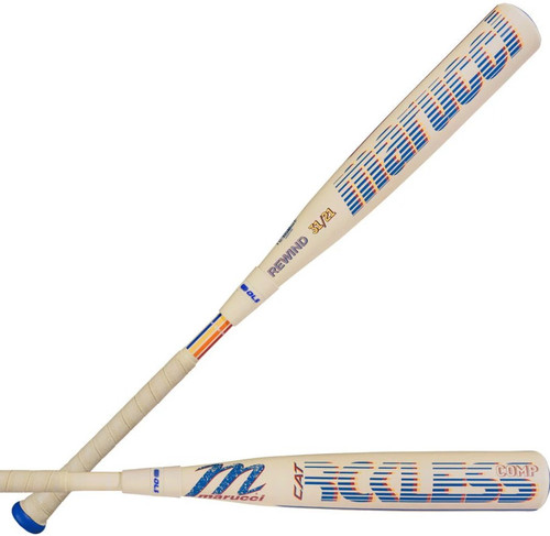 Vist Large View of Product Image Which is Marucci CATX Rckless Rewind Cream Composite -10 USSSA Baseball Bat: MSBCRC10RC - 28/18