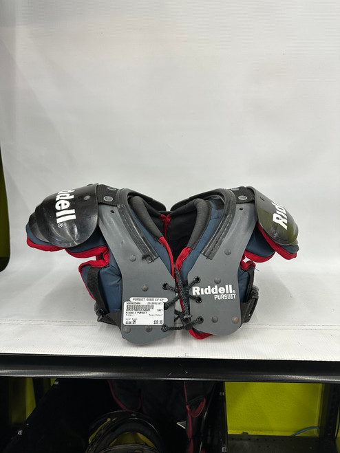 Vist Large View of Product Image Which is Used Riddell PURSUIT FB Shoulder Pads Black SM