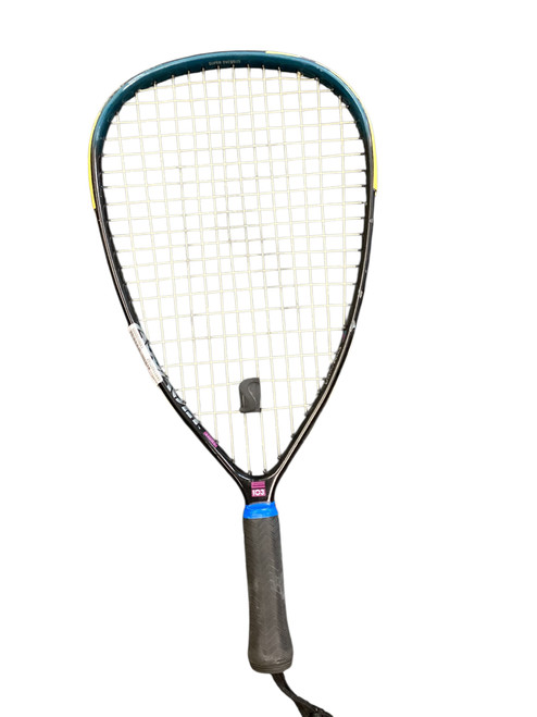 Vist Large View of Product Image Which is Used Spalding ASSAULT LIGHT Adult Racquetball Racquet Black 3 3/8"