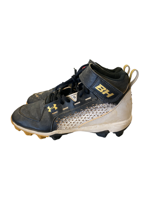 Vist Large View of Product Image Which is Used Under Armour BB/SB Cleats Black Junior 04.5