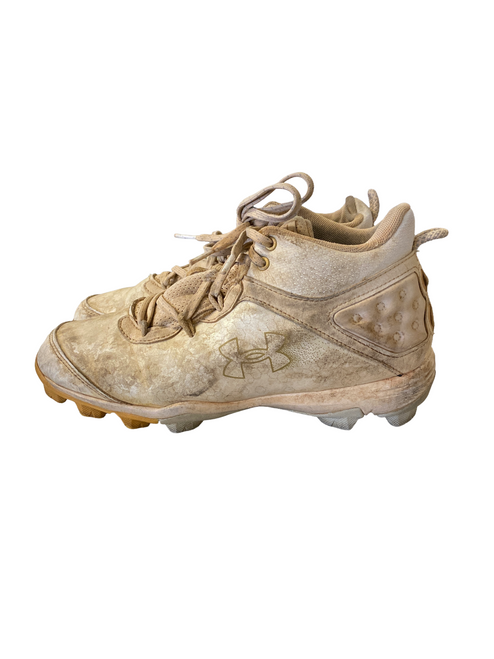 Vist Large View of Product Image Which is Used Under Armour BB/SB Cleats White Senior 6.5
