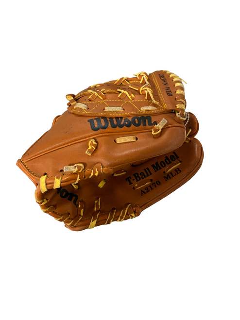 Vist Large View of Product Image Which is Used Wilson A2170 BB/SB Glove RH Throw Brown 10"