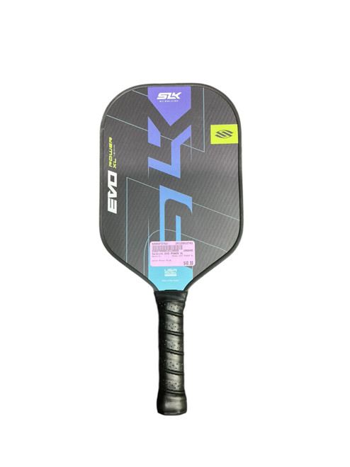 Vist Large View of Product Image Which is Used Selkirk EVO POWER XL Pickleball Racquet Royal Blue